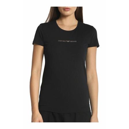 Emporio Armani T-Shirts , Zwart , Dames , Maat: L