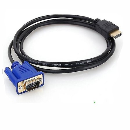 HDMI til VGA Adapterkabel VGA til HDMI Adapter D-sub til HDMI Skærm 15 Pin Adapter til HDMI Han til VGA Han Stikledning Transmitter Envejs Transmi