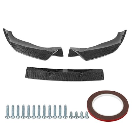 3 stk Frontfanger Splitter Leppe Kit Vanntett Aerodynamisk Erstatning for X3 X4 G01 G02 M Pack Karbonfiberstil