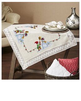 Broderipakke Duk Lage snømann - Duftin