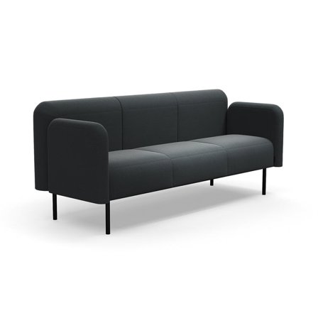 Sofa VARIETY, 3-personers, stof Pod CS, antracit
