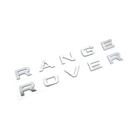 1 stk. Range Rover mat sølv bogstaver emblem Emblem foran eller bagpå