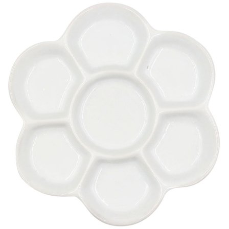 Daler-Rowney Palette en porcelaine pour artistes fleur Ø 15,3 cm
