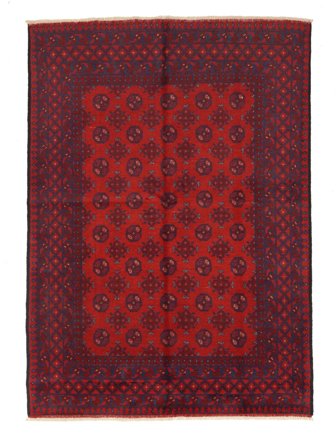 Oriental Afghan Fine Rug 163X230 Dark Red/Black Wool, Afghanistan