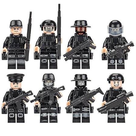 8-24 st/set Minifigur Special Forces Soldier Monterade Block Leksaker Byggstenar Barn PresentDB