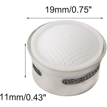 6 stk. 19 mm Vannbesparende Innsatser i Rustfritt Stål, Erstatningsdel for Kran, Vannfilteradapter, Tilbehør for Kranstrømbegrenser