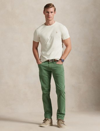 Polo Ralph Lauren 26/1 Jersey-Ssl-Tsh - Cream - XL