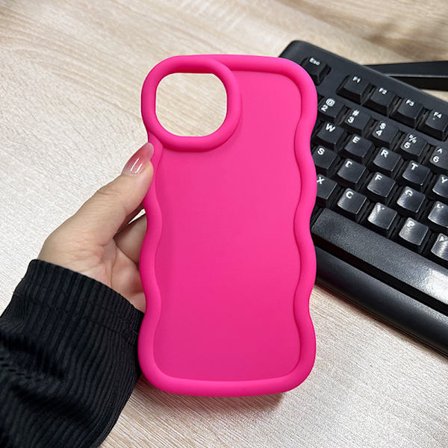 Passer til iPhone professionel beskyttelsesetui bølge ramme TPU sød pige mobiltelefon bagcover luksus beskyttende mobiltelefonetui