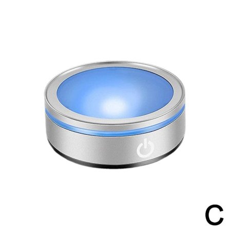 LED-ljusbas flerfärgad showställ displayplatta 6 belysningslägen färgförändring