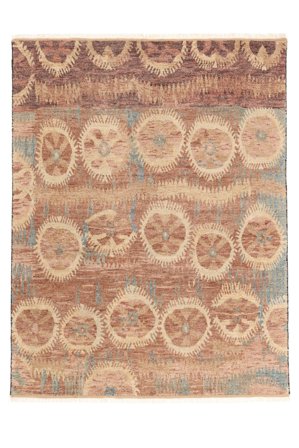 Tapis Usak Indo 242X304 Marron/Orange (Laine, Inde)