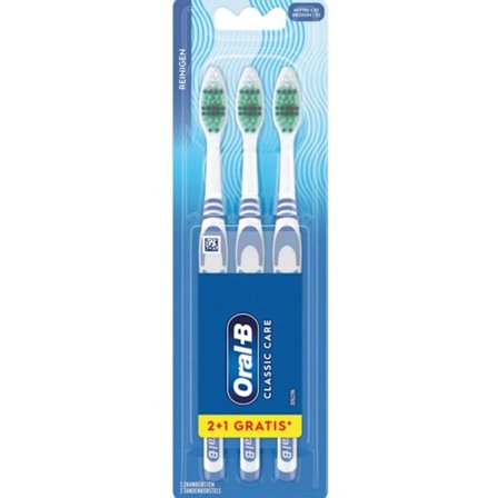 Oral-B Classic Care 35 Medium 3-Pack - Effektiv Tandvård i Långtidspaket!