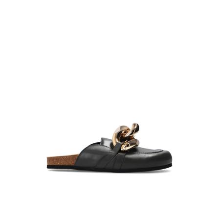 JW Anderson Leather slides , Zwart , Heren , Maat: 40 EU Schoenen