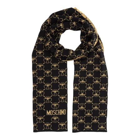 Moschino, Wool scarf Zwart, Dames, Maat:ONE Size