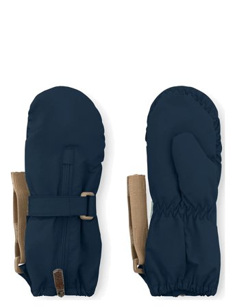 MINI A TURE Matcesar Fleece Lined Mittens - Blue - 12/18M