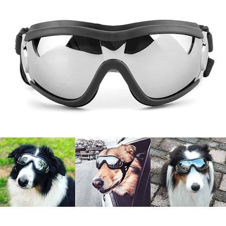 Hunde Briller Utendørs Øye Beskyttelse Justerbar Stropp Enkelt å Ta På Kjæledyr Solbriller - Klar