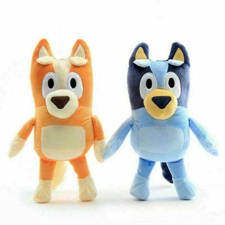 Bluey og Bingo hundevenner plyslegetøj 28 cm udstoppet dukke Blue orange