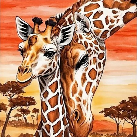 30x40cm 5D Diamantmaling Full Diamant, Dyr DIY Rund & Firkantet Diamant Veggkunst - YY510-5