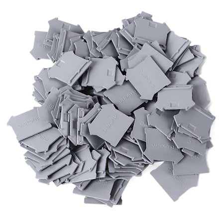 100 stk. Terminal Skilleplater PA66 Din Skinneblokk Endestykke Skillevegg for UK3N UK5N UK6N UK10N UK16N UK25N
