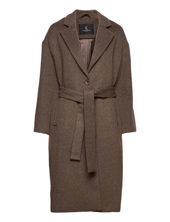 Katarina B Jezze Coat Brown Bruuns Bazaar