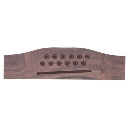 Gitarbro erstatning 52mm avstand Vintage Rosewood Saddle Bridge for 12 strengers akustiske gitarer