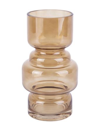 Vase Courtly Glass Medium Home Decoration Vases Brun Present Time