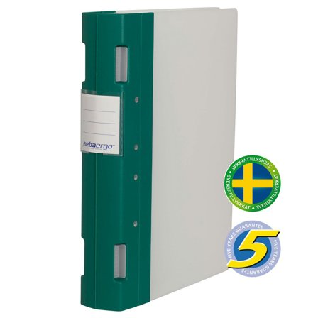 KEBA Gaffelpärm Ergo A4 55mm grön/neutral - Lyreco - Kontorsmaterial - Pärmar och register - Gaffelpärmar i plast