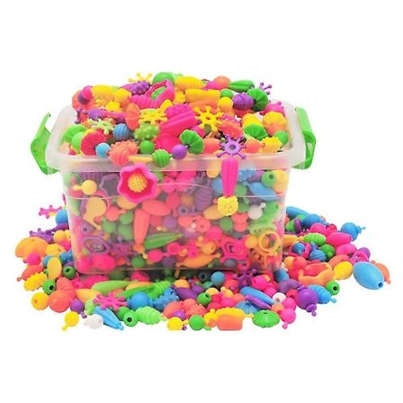 188 stk. Pop-Perler Sæt til Børn Smykkefremstilling Puslespil Sjovt Tidligt Pædagogisk Legetøj til Børn fra 3 År