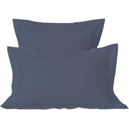 Pure Cotton Standard Pudebetræk 2 Pak Mørkeblå 50x75cm (Kølende Pudebetræk)