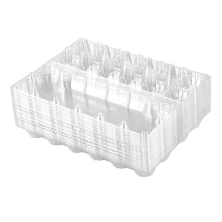 24 stk. Plastik Æggebakker Bulk Klar Kylling Æg Bakke Holder Til Familie Græsningskylling Farm Forretning