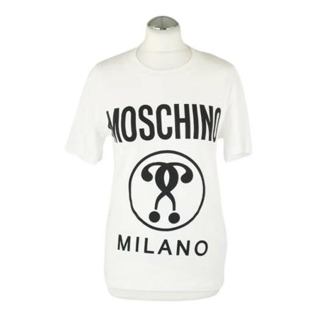 Moschino Pre-Owned Pre-owned Cotton tops , Wit , Dames , Maat: M
