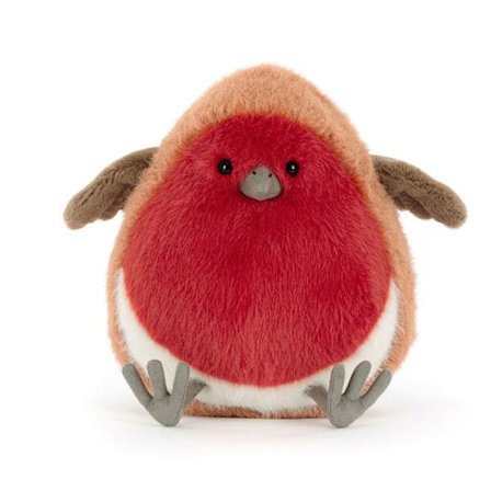Jellycat 20 cm Plum Robin blødt legetøj
