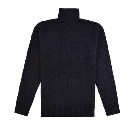 Ralph Lauren, Turtlenecks Zwart, Heren, Maat:S