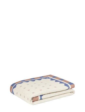 NOBODINOZ Vibes Quilt In French Linen 115X145 - Cream - ONE SIZE