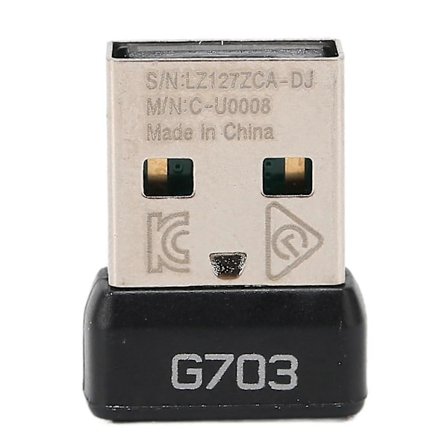 USB-mottaker for Logitech G703 kompatibel med Lightspeed trådløs mus 2,4 GHz-teknologi bærbar musadapter
