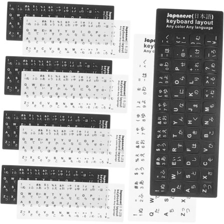 Skrivebordsklistremerker Tastaturklistremerker for datamaskin Japanske tastaturetiketter