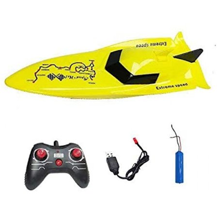 Leke Grenseoverskridende Ny Fjernkontrollbåt Simulering Mini Speedbåt Vann Svømming Sommerleke Firekanals Elektrisk Båtmodell