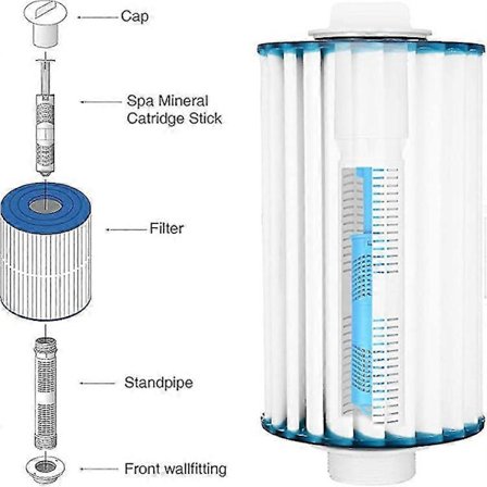 Mineralstav for varm kilde er kompatibel med varmtvannsbad Hotspring Hotub aktivert kulljon andre generasjons filter