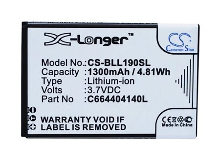 Batteri til SmartPhone, mobil til BLU Life Pay mini, L190L, L190U osv.