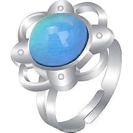 Farverig stemningsring, der skifter farve - justerbar størrelse til piger og drenge, børn