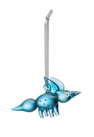 Iittala Vulpes Glasdekoration Stående 115 mm Blå Dekoration