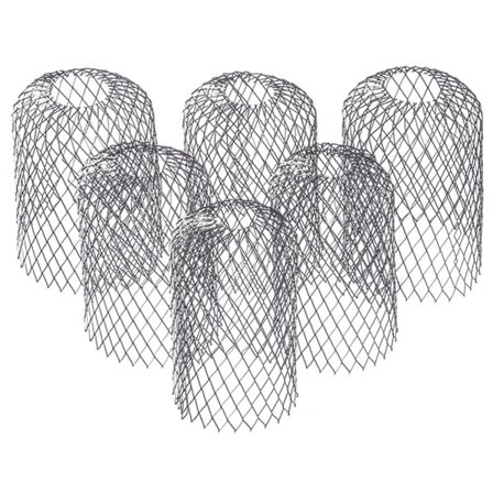 6 stk. tagrenderør 3 tommer udvidelig aluminiumfilter si tagrender nedløbsrør til at stoppe blokering Le