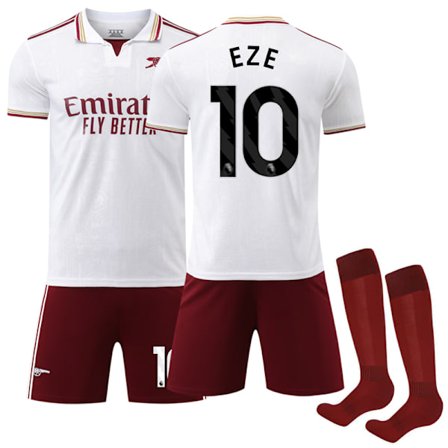 2025-2026 Arsenal Tredje Barn Fotballdraktsett med Sokker No.10 Eberechi Eze