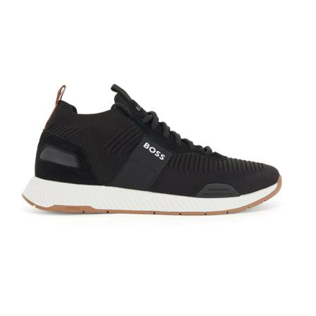 Hugo Boss Soft style sneakers, with stem resumed Sort, Herre, Størrelse: 39 EU