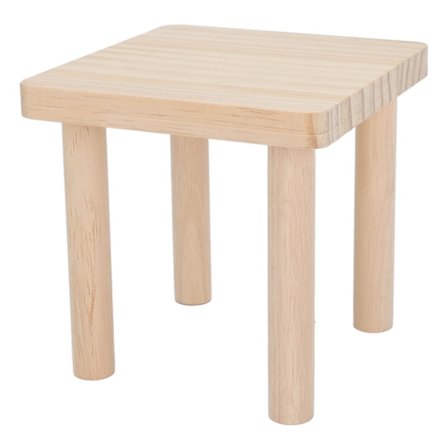 Hamster Lege Træplatform Firkantet Dekorativ Naturlig Tekstur Hamster Stand Platform til Hamstere Syrisk Hamster