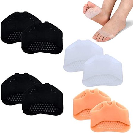 4 par Metacarpal Pads Ball of Foot Cushions, Soft Gel Toe Sepa