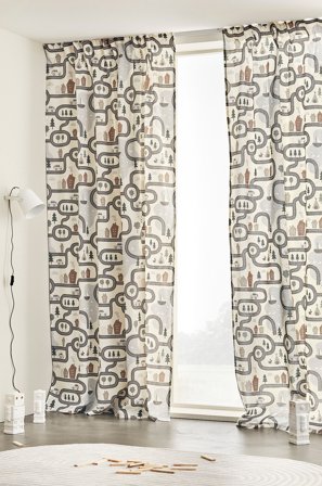 Jotex - Gardin Med Multifunksjonsbånd 2-pk – Økologisk Multi - ALVIN - Kjøp Barnegardiner hos Jotex