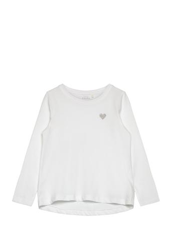 Nkfvioline Ls Loose Top Noos Tops T-shirts Long-sleeved T-shirts White Name It