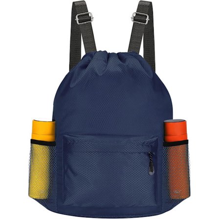 Tør Våd Mesh Snørepose, Gymnastik & Svømme Rygsæk til Våde Badedragter, Strand, Yoga – Åndbar Sportstaske til Mænd & Kvinder (Ideel til