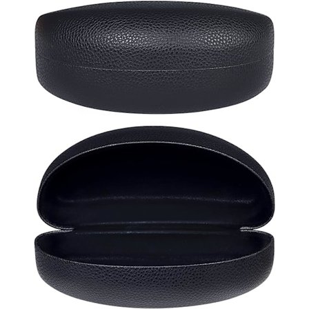 Hård sort etui, klassisk stort etui