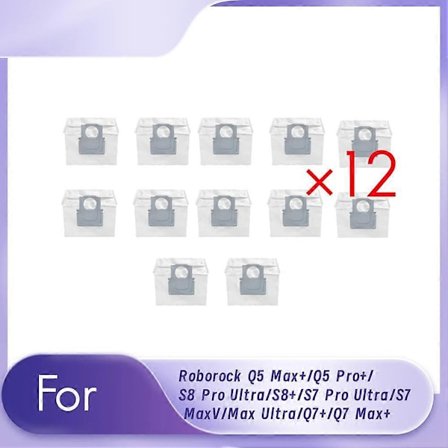 Pölypussien korvaussarja Roborock Q5 Max+/Q5 Pro+ 12 kpl